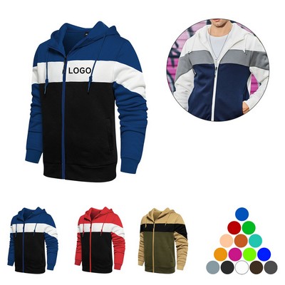 Lightweight Men Hoodie Polyester Jacket