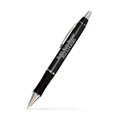 Barton Click Pen - Silver Accents