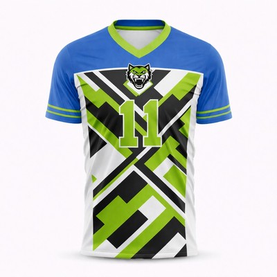 Unisex Sublimated Football Fanwear Jersey Spandex Mesh 210GSM