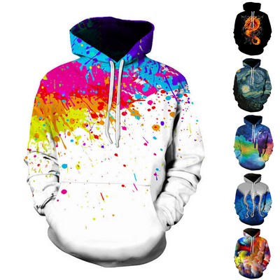 Unisex 3D Graphic Hooded Sweatshirt