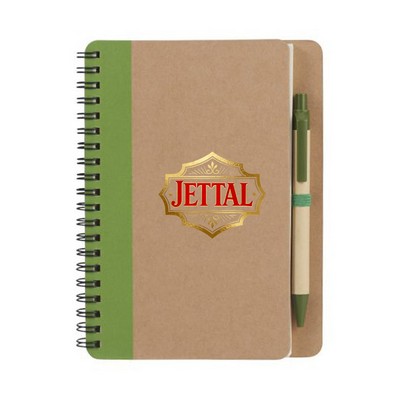 Customized Eco Spiral Notebook with Pen