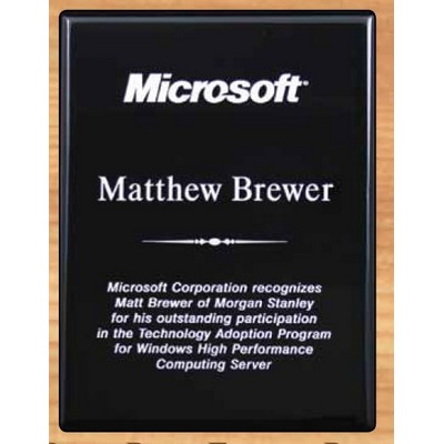 Black Piano Finished Plaque (8"x10")