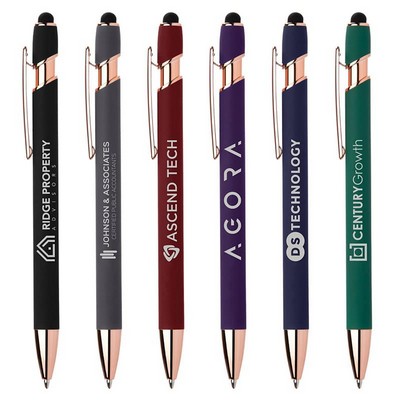 Ellipse Softy Rose Gold Classic w/ Stylus - Silver Laser