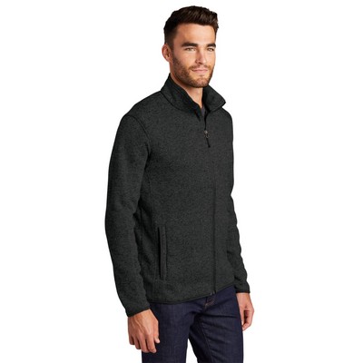 Port Authority® Sweater Fleece Jacket