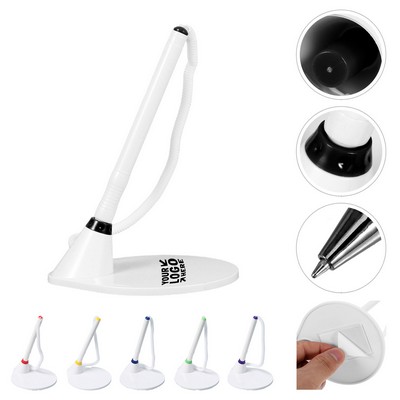 Plastic Counter Pen w/ Adhesive Base & Secure Cord