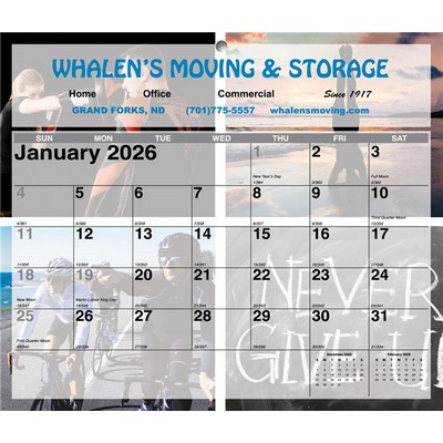 Mini Tear-Off Sheet Calendar - Active Lifestyle