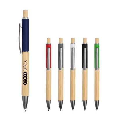 Bamboo Aluminum Ballpoint Pen