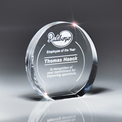 Small Optic Crystal Circular Wedge