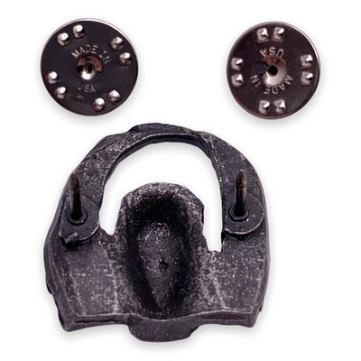 Winged Skull Lapel Pin