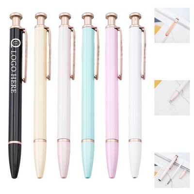 Black Ink Metal Ballpoint Pen