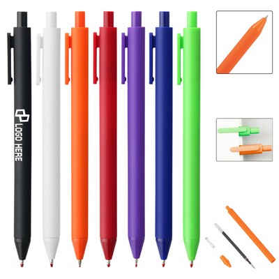Colourful Plastic 1.0Mm Tip Ballpoint Pen