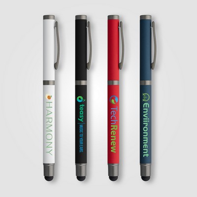 Bowie Recycled Aluminum Stylus Gel Pen - Full-Color Inkjet