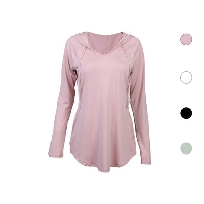 Women Long Sleeve Tops Casual Tunic with Pocket