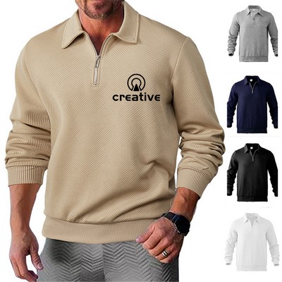 Men's Quarter Fit Zip Pullover