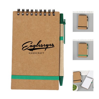 Portable Eco Notebook with Pen