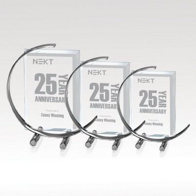 C-Note Beveled Glass Award - Small