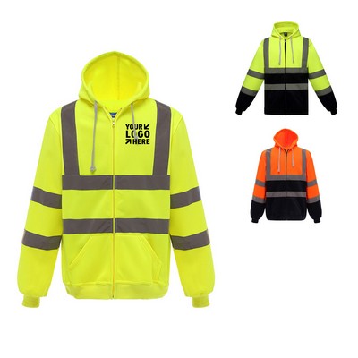 Men's Reflective Safety Hoodie