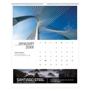 Abstract Architecture Wall Calendar