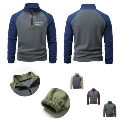Men's Polar Fleece 1/4 Zipper Sweatshirt