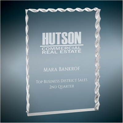 Silver Wave Edge Acrylic, 4x6"