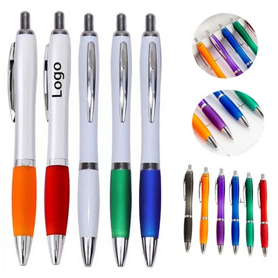 Plastic Push Type Ballpoint Pen
