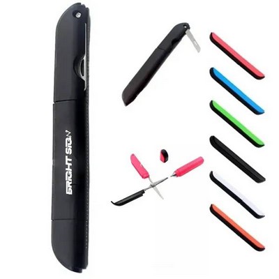 4-in-1 Multifunction Ruler Knife Ballpoint Pen