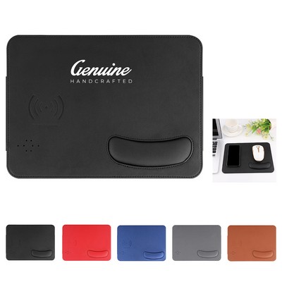 15W Fast Wireless Charging Mouse Pad with Wrist Support