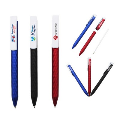 Custom Full Color Printed Plastic Click Action Ballpoint Pen