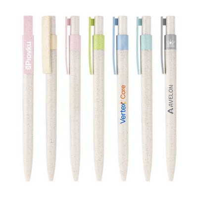 Wheat Straw Click Ballpoint Pen