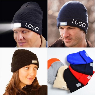 Unisex Beanie w/LED Headlight