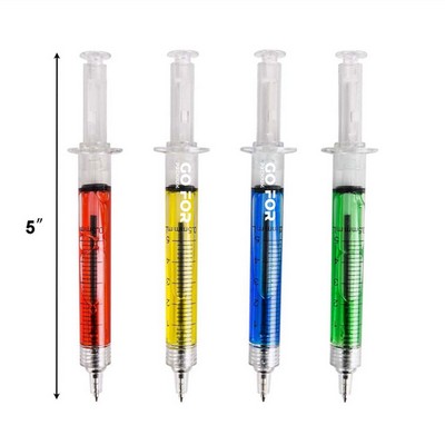 Syringe Shaped Novelty Pen for Healthcare