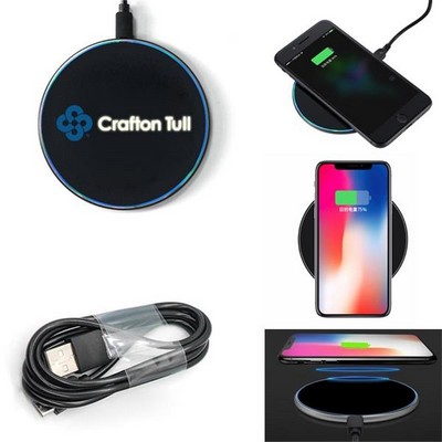 Fast Charging Wireless Charger w/ Light Up Logo