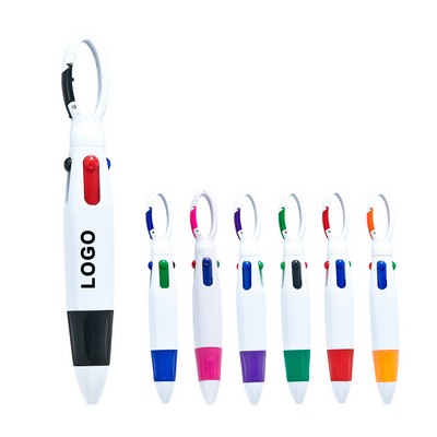 Retractable Shuttle 4 Color Ballpoint Pen