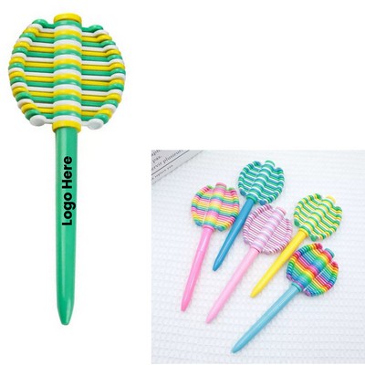 Lollipop Shaped Stress Relief Spinning Ballpoint Pen