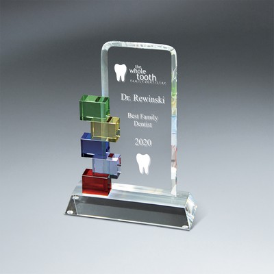 Optic Crystal Cornerstone Excellence Award (Small)