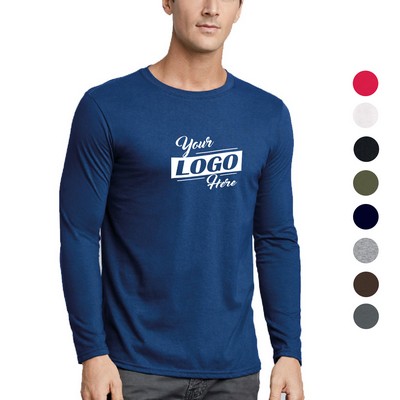 Gildan 4.5 oz 100% Preshrunk Cotton Adult Long Sleeve Performance T-Shirts