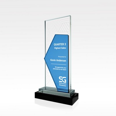 Verge Blue Crystal Award - Small