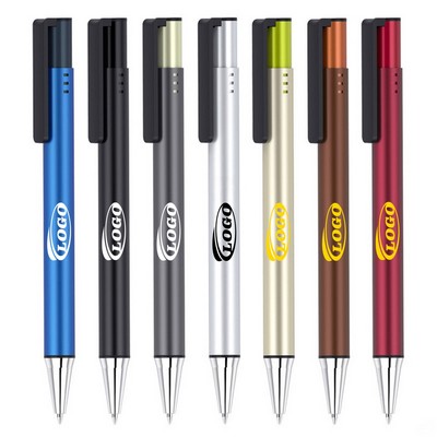 Premium 1.0mm Aluminum Click-Type Ballpoint Pen