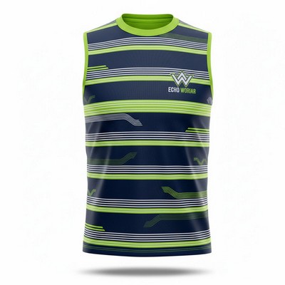 UPF DriFit Sublimated Sleeveless Shirt for Unisex & Kids