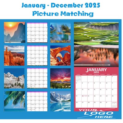 Customized Wall 2025 Calendar Planning & Organizing