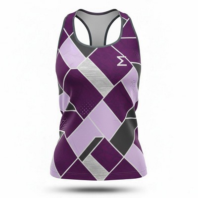 Women's Interlock Racerback Tank Top Sublimated