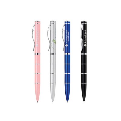 Deep Enamel Coated Aluminum Ballpoint Twist Metal Pen
