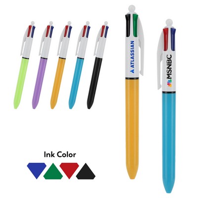 4 Color Retractable Ball Pens