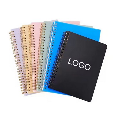 A5 Hardcover Spiral Horizontal Line Notebook