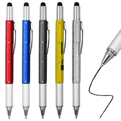 Metal Multi-word 6" 1 Multi Function Tool Ballpoint Pen