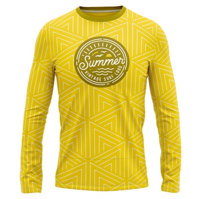 Unisex Sublimation UPF 50+ Long Sleeve T-Shirt - 180G