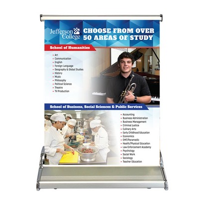 Extra Small Superior Retractable Banner Only (24"X21-35")