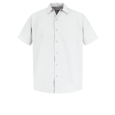 Red Kap Food Processing - Men's Short Sleeve Specialized Pocketless Work Shirt