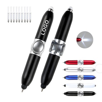 Fingertip Gyroscope Light-emitting Ballpoint Pen