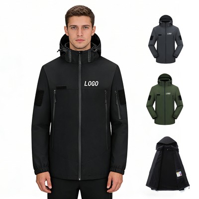 Men Tactical Hooded Jacket